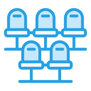 Bekleme Odası Vektör Simgesi Tasarım Çizimi