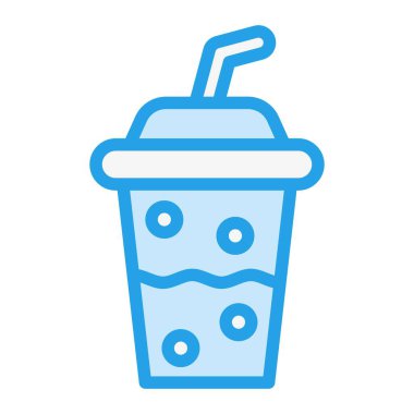 Plastik bardak Vektör Simgesi Tasarım İllüstrasyonu