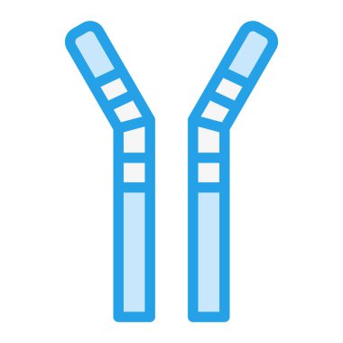 Straws Vektör Simgesi Tasarım İllüstrasyonu