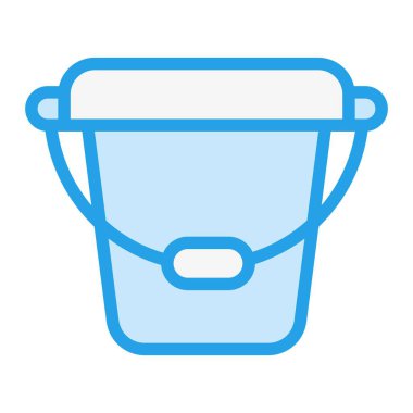 Bucket Vektör Simgesi Tasarım Çizimi