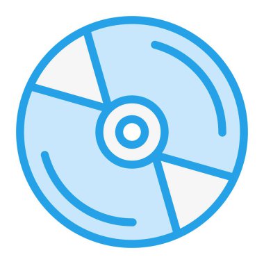 Cd Vektör Simgesi Tasarım İllüstrasyonu