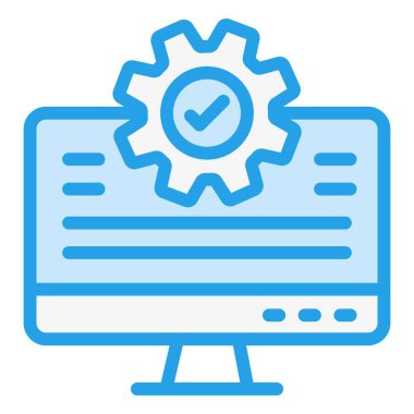 Vektör Simgesi Tasarım İllüstrasyonu Denemesi