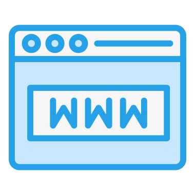 Www Vektör Simgesi Tasarım İllüstrasyonu