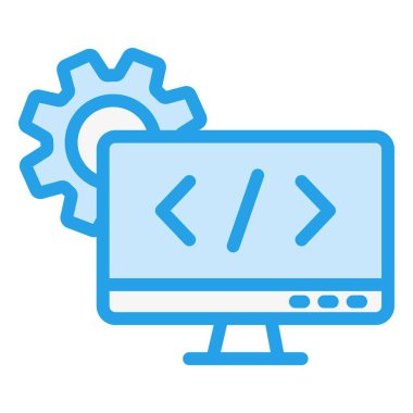 Web tasarımı Vektör Simgesi Tasarım İllüstrasyonu