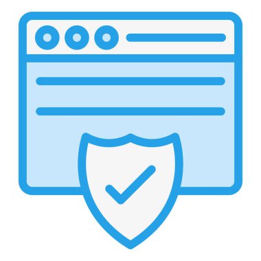 Güvenlik Vektörü Simgesi Tasarım İllüstrasyonu