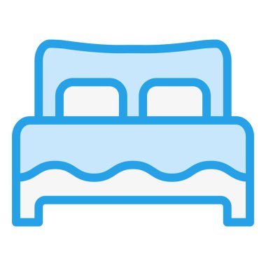 Yatak Vektörü Simgesi Tasarım İllüstrasyonu