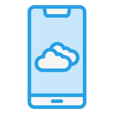 Hava Durumu Uygulaması Vektör Simgesi Tasarım İllüstrasyonu