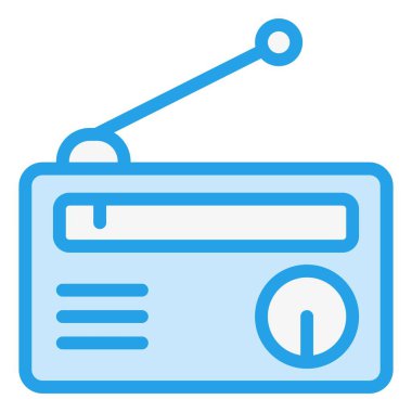 Radio Vector Icon Design Illustration clipart