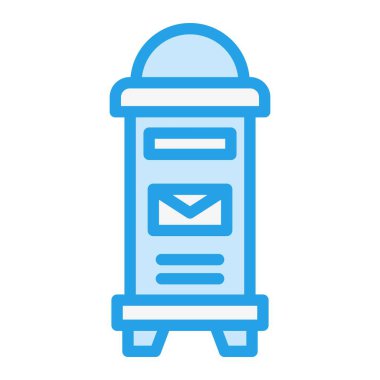 Posta Kutusu Vektör Simgesi Tasarım İllüstrasyonu