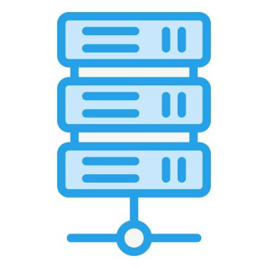 Sunucu Vektörü Simgesi Tasarım İllüstrasyonu