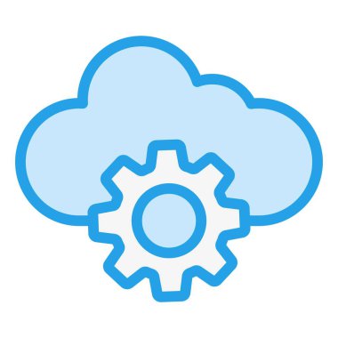 Cogwheel Vektör Simgesi Tasarım İllüstrasyonu