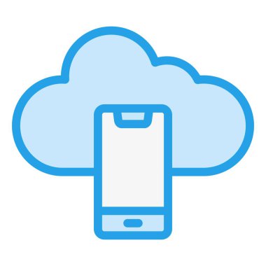 Mobil Vektör Simgesi Tasarım İllüstrasyonu