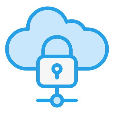 Veri Koruma Vektörü Simgesi Tasarım İllüstrasyonu