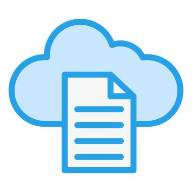 Dosya Vektörü Simgesi Tasarım İllüstrasyonu