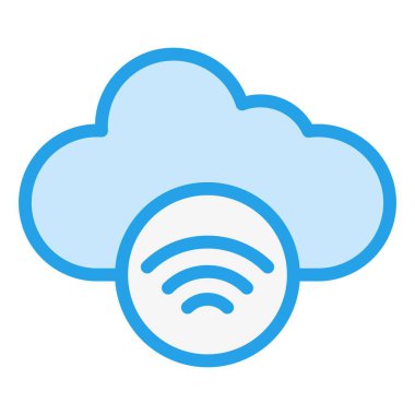 Wifi Vektör Simgesi Tasarım İllüstrasyonu
