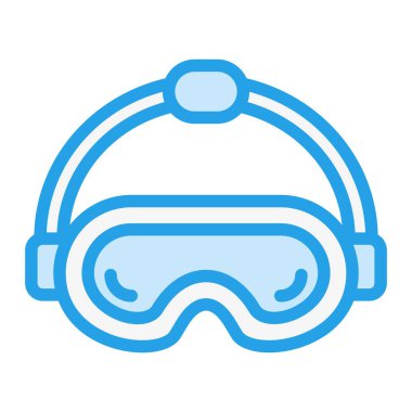 Güvenlik gözlükleri Vektör Simgesi Tasarım İllüstrasyonu