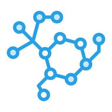 Molekül Vektör Simgesi Tasarım İllüstrasyonu