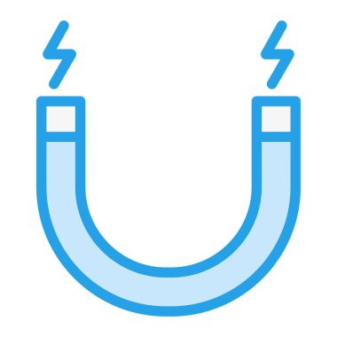 Magnet Vektör Simgesi Tasarım Çizimi