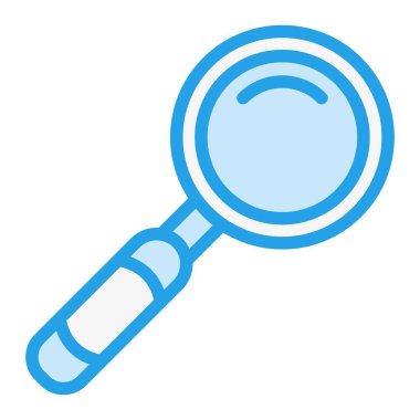 Loupe Vektör Simgesi Tasarım İllüstrasyonu