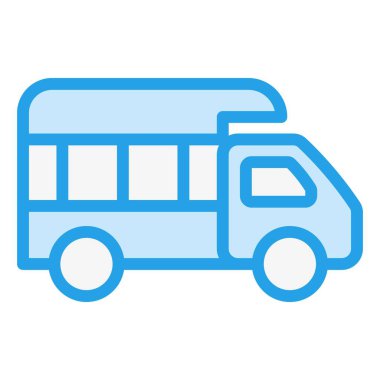 Kamyon Vektörü simgesi tasarımı illüstrasyonu