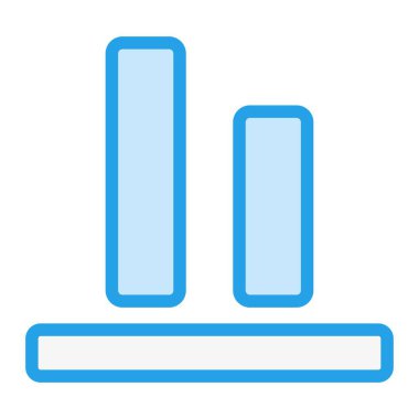 Alt Hizalama Vektör Simgesi Tasarım İllüstrasyonu