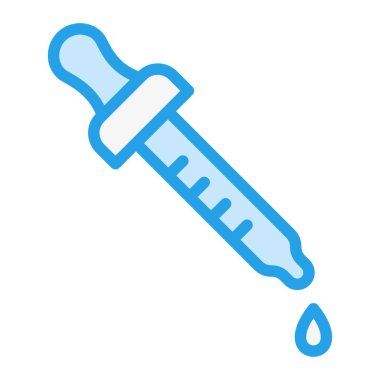 Göz damlası Vektör Simgesi Tasarım Çizimi