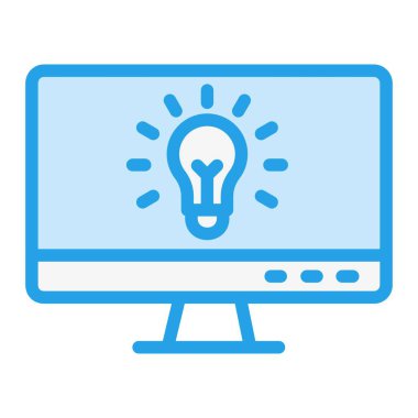 Fikir Vektörü Simgesi Tasarım İllüstrasyonu