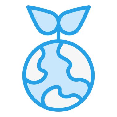 Sürdürülebilir Enerji Vektörü Simgesi Tasarım İllüstrasyonu