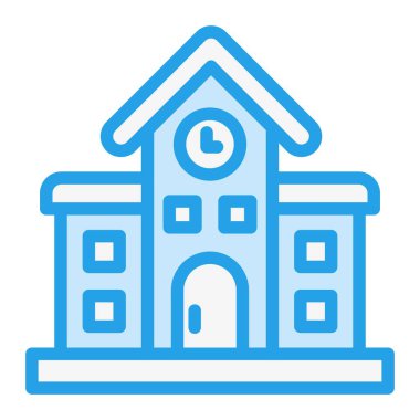 Demiryolu istasyonu Vektör Simgesi Tasarım İllüstrasyonu