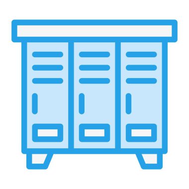 Dolap Vektörü Simgesi Tasarım İllüstrasyonu