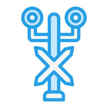 Trafik Sinyali Vektör Simgesi Tasarım İllüstrasyonu