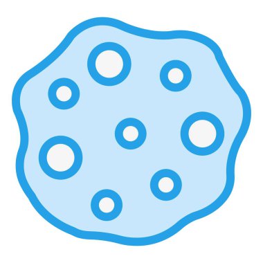 Asteroid Vektör Simgesi Tasarım İllüstrasyonu