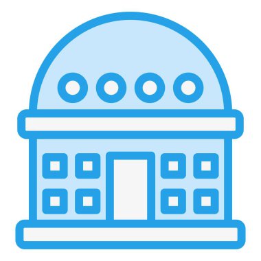 Planetaryum Vektör Simgesi Tasarım İllüstrasyonu