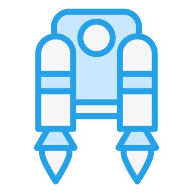 Jetpack Vektör Simgesi Tasarım İllüstrasyonu