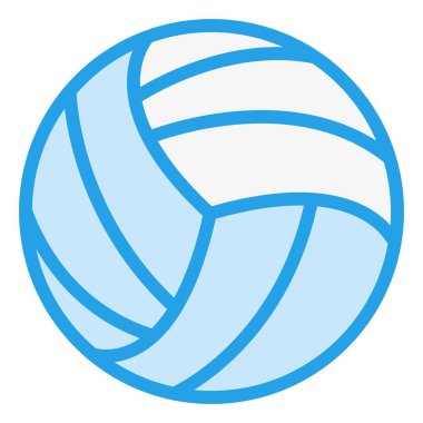 Voleybol Vektör Simgesi Tasarım Çizimi