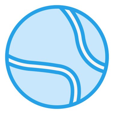 Tenis topu Vektör Simgesi Tasarım İllüstrasyonu