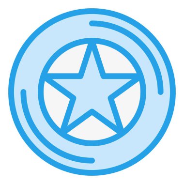 Frizbi Vektör Simgesi Tasarım İllüstrasyonu