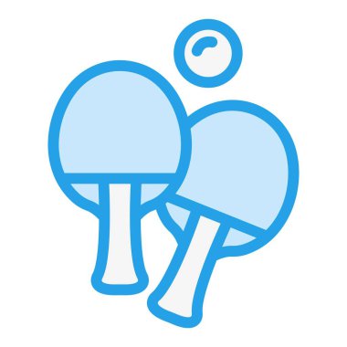 Ping pong Vektör Simgesi Tasarım İllüstrasyonu