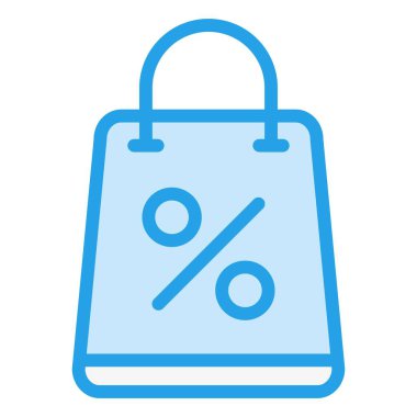 Alışveriş Torbası Vektör Simgesi Tasarımı İllüstrasyonu