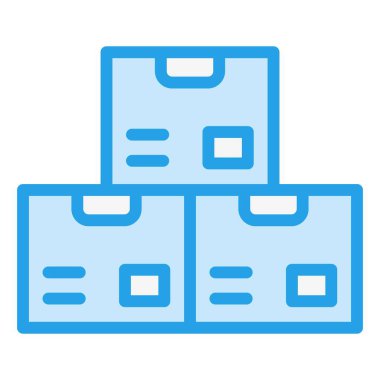 Kutu Vektörü Simgesi Tasarım İllüstrasyonu