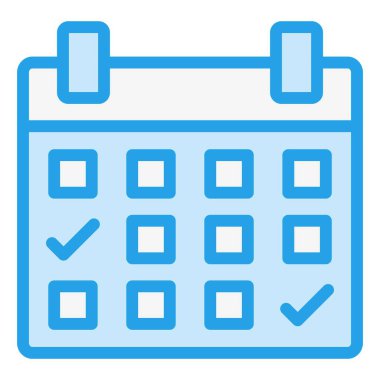 Takvim Vektörü Simgesi Tasarım İllüstrasyonu