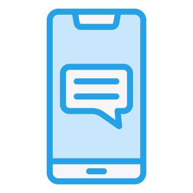 İleti Vektörü Simgesi Tasarım İllüstrasyonu