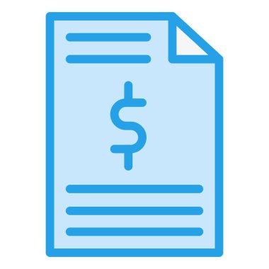 Fatura Vektörü Simgesi Tasarım İllüstrasyonu