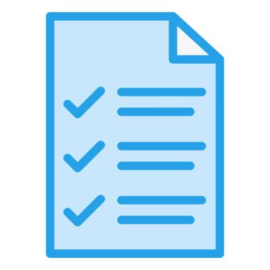 Liste Vektörü Simgesi Tasarım İllüstrasyonu