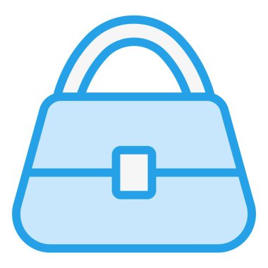 El Çantası Vektör Simgesi Tasarım İllüstrasyonu