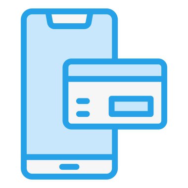 Ödeme yöntemi Vektör Simgesi Tasarım İllüstrasyonu