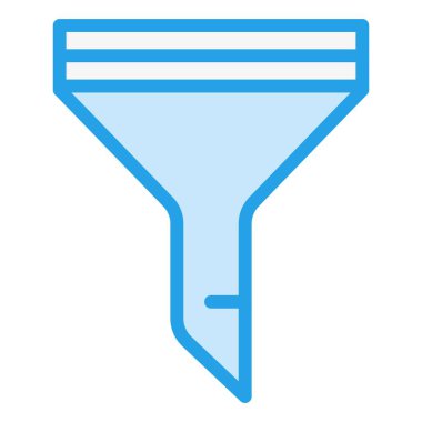 Filtre Vektörü Simgesi Tasarım İllüstrasyonu