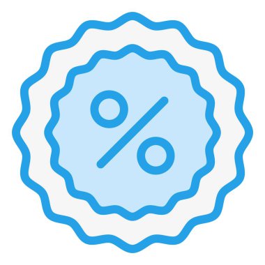 İndirim Vektörü Simgesi Tasarım İllüstrasyonu