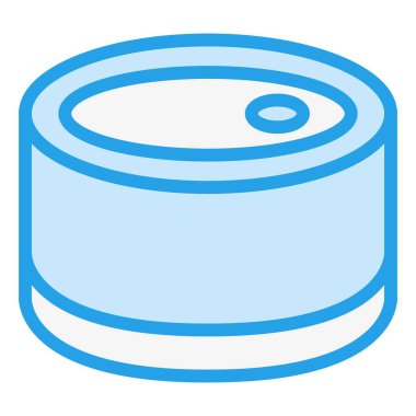 Konserve Gıda Vektörü Simgesi Tasarım Çizimi