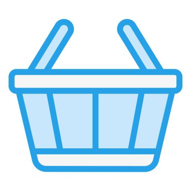 Sepet Vektörü Simgesi Tasarım İllüstrasyonu